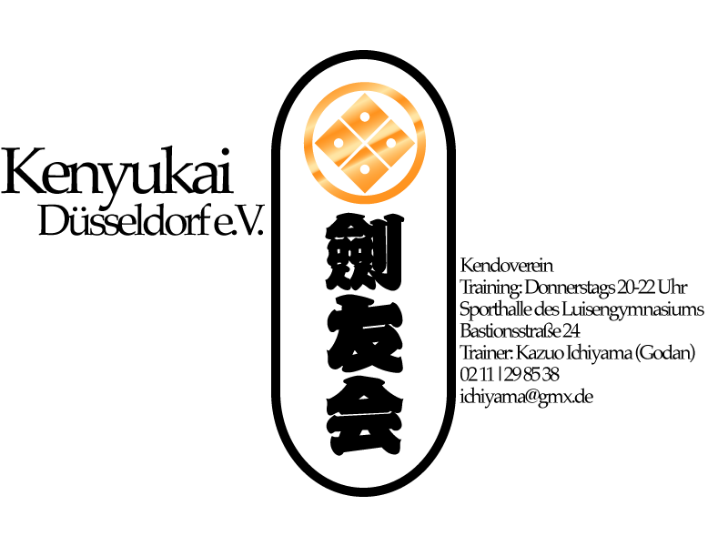 Kenyukai Düsseldorf e.V. <br> Training: Donnerstags 20-22 Uhr <br> Sporthalle Luisengymnasium- Bastionstraße 24 <br> Trainer Kazuo Ichiyama (Godan) <br> 0211/298538 <br> ichiyama@gmx.de